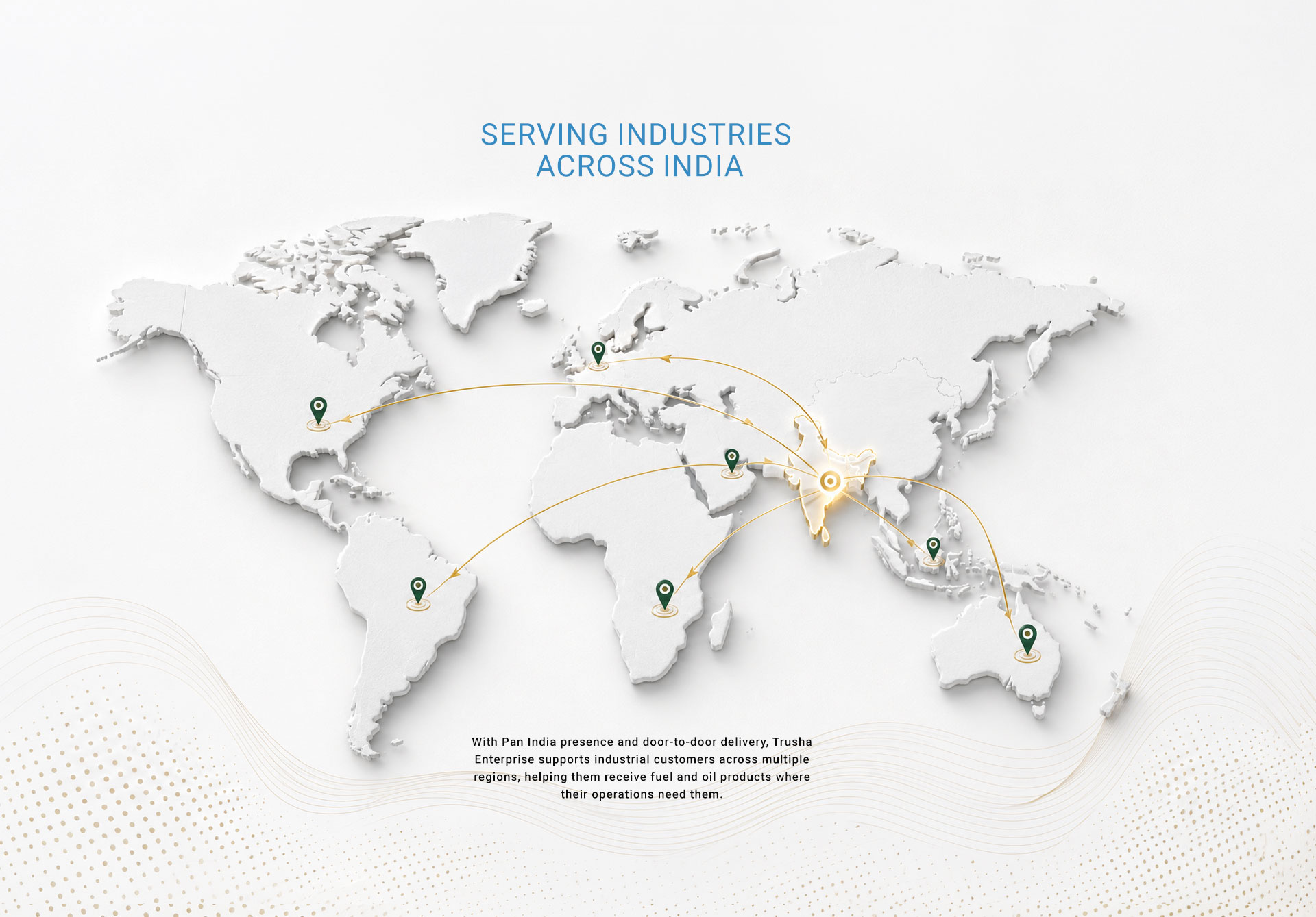 Trusha Enterprise Pan India delivery map