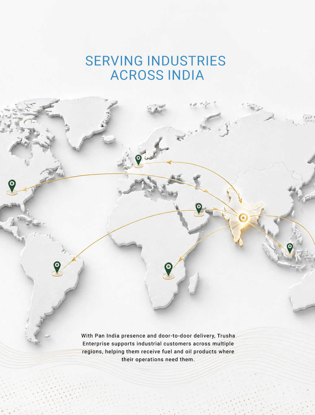 Trusha Enterprise Pan India delivery map